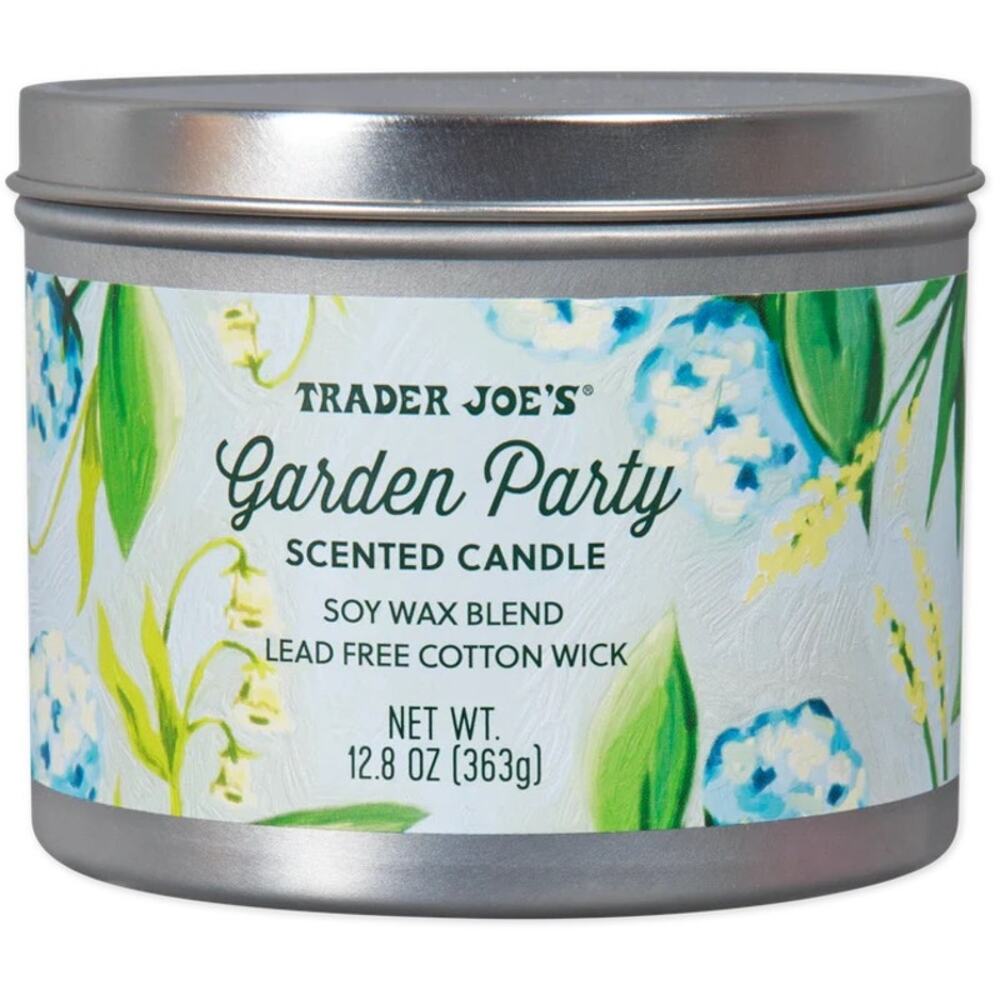 Trader Joes New Garden Party Scented Candle BIG 12.8 oz